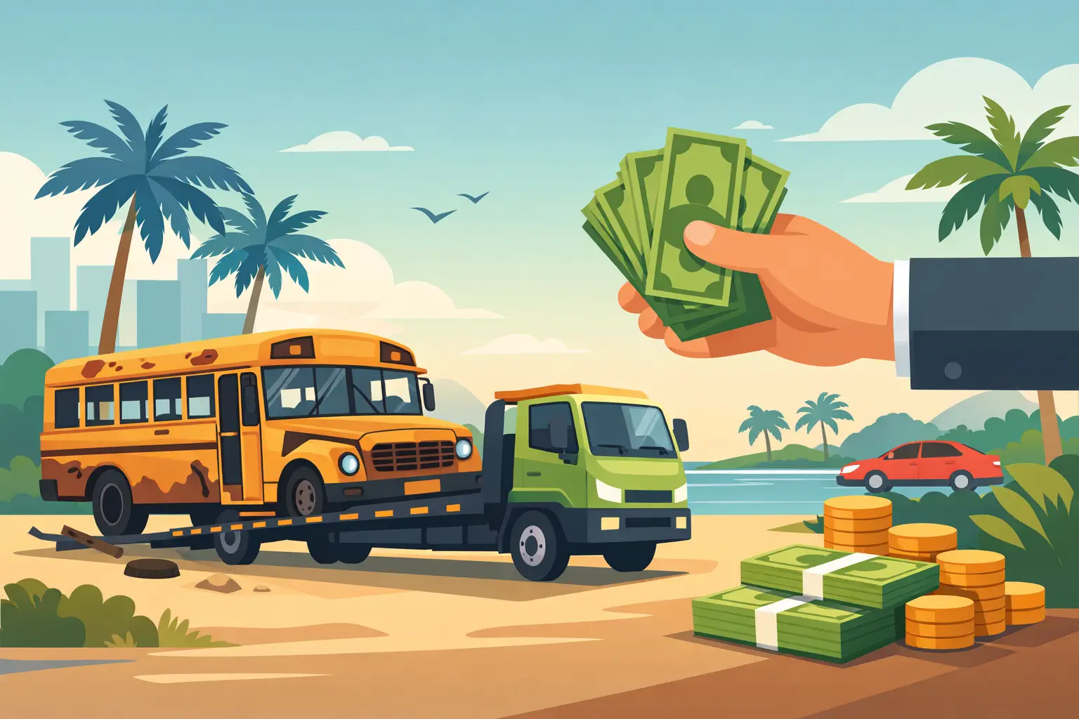 Cash for Junk Bus in South Florida