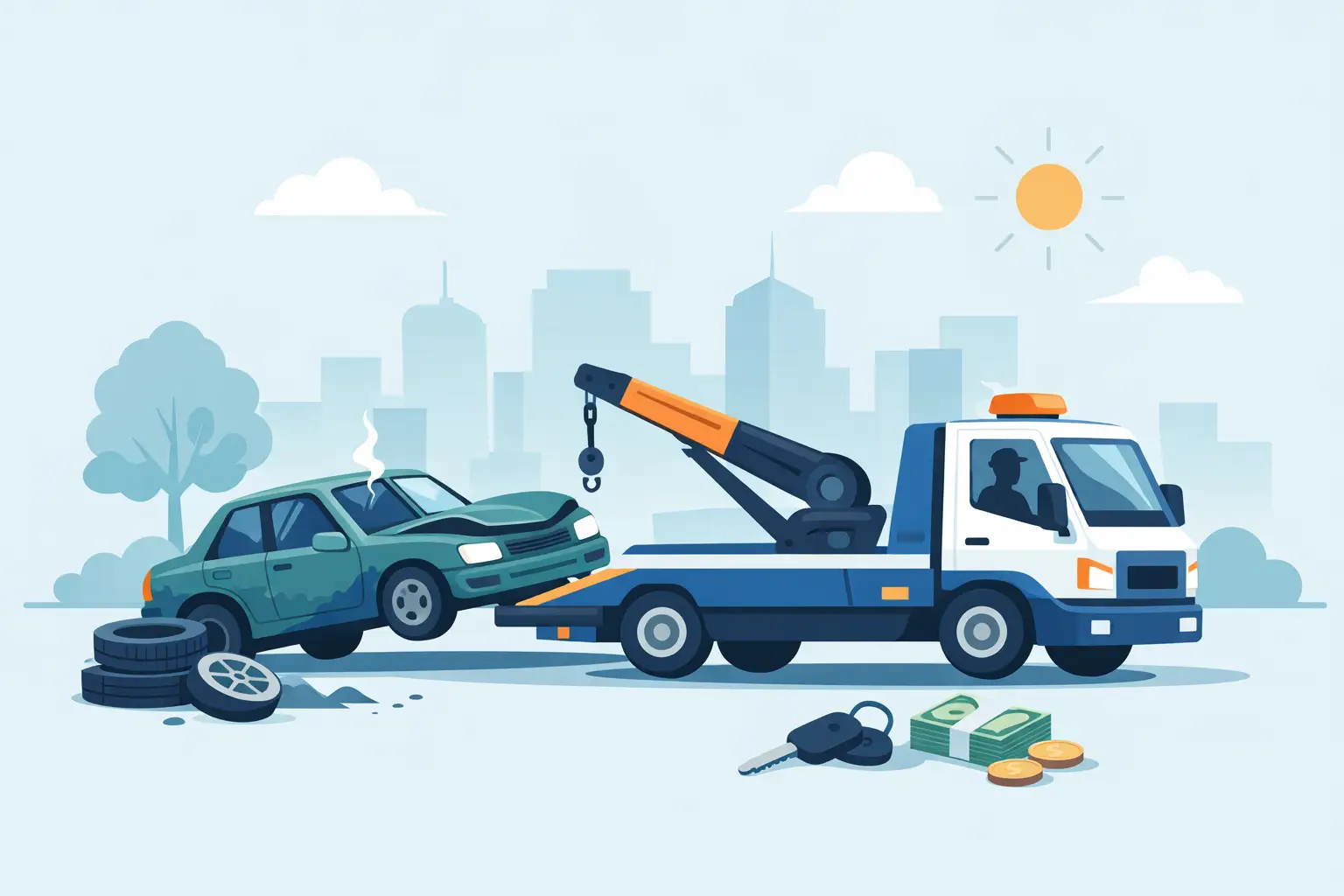 Do Junk Car Buyers Tow for Free?