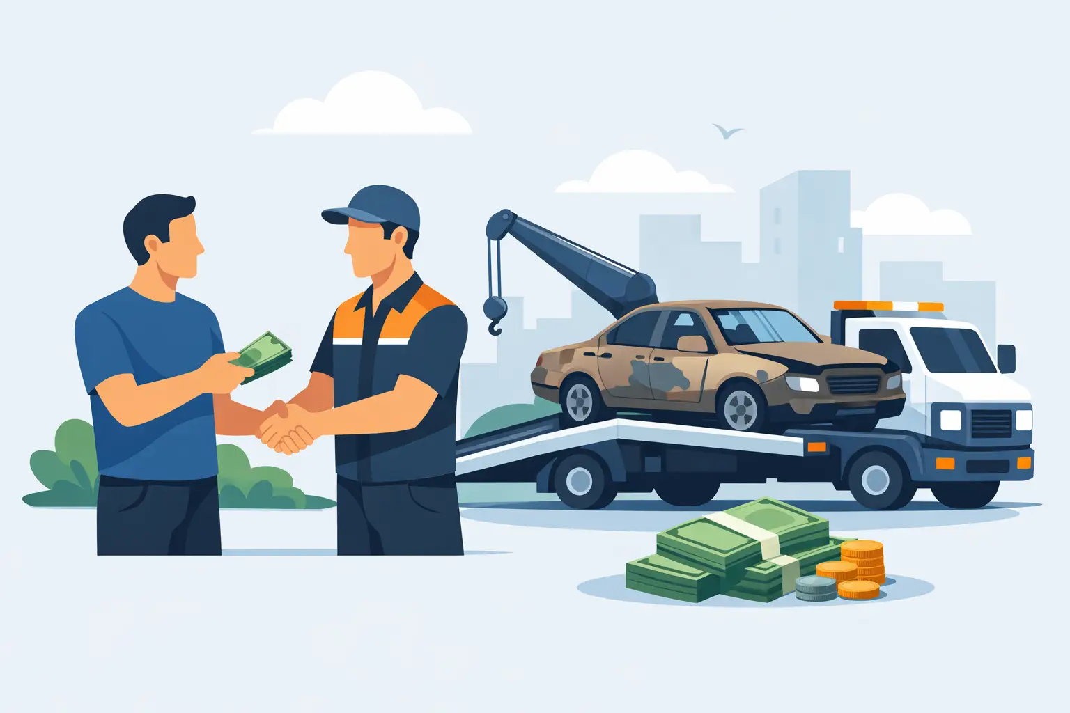 Same Day Junk Car Pickup for Fast Cash